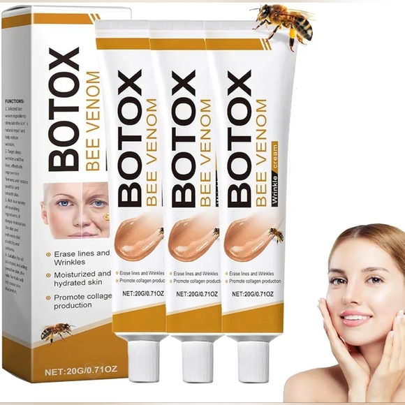 3Pcs Botox Bee Venom Cream Wrinkle Firming Moisturizing Lifting Anti-Aging New - Picture 1 of 9
